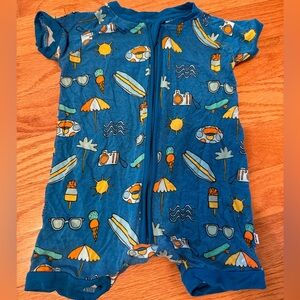 Little Sleepies Blue Summer Icons Shorty